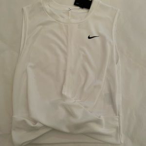 NIKE DRI FIT crop white tank size s